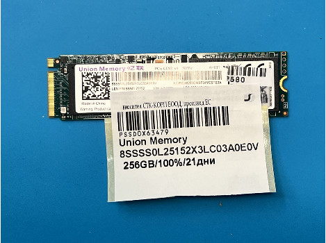 Union Memory 8SSSS0L25152X3LC03A0E0V 256GB M.2 Nvme